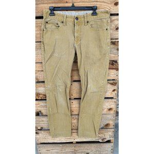 Bullhead Men’s Dillon Tan Denim Skinny Jeans Size 32 x 32 Distressed Faded
